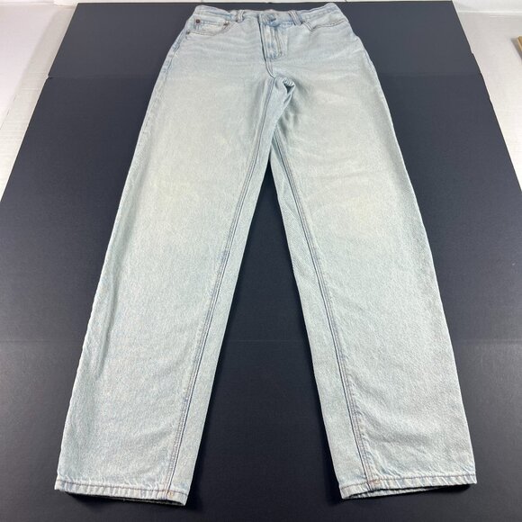 American Eagle Jeans Womens 28x31* Highest Rise Baggy Straight Blue Denim Tag 2R - Picture 1 of 16